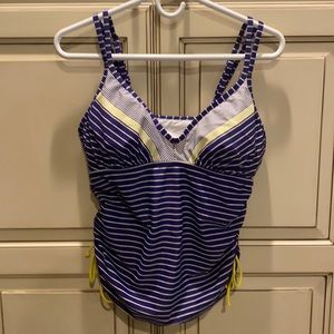 Athleta Tankini Top (38 B/C) and Swim Skirt, Lg